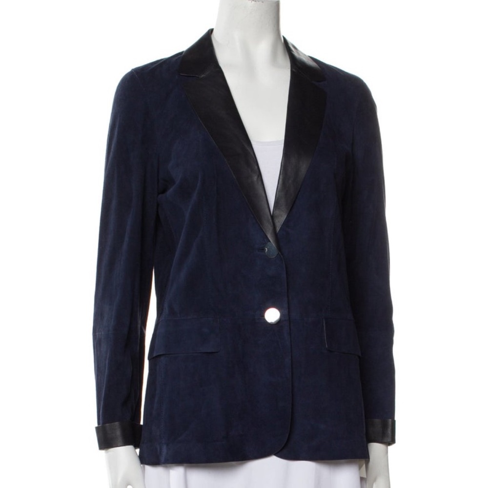 Lafayette 148 New York Navy and Black Blazer